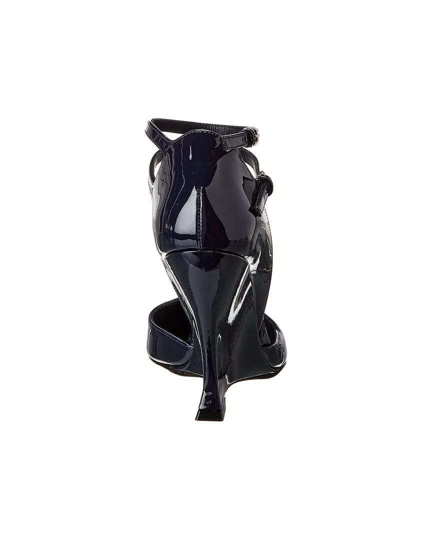 Ferragamo Vidya Patent Wedge Pump