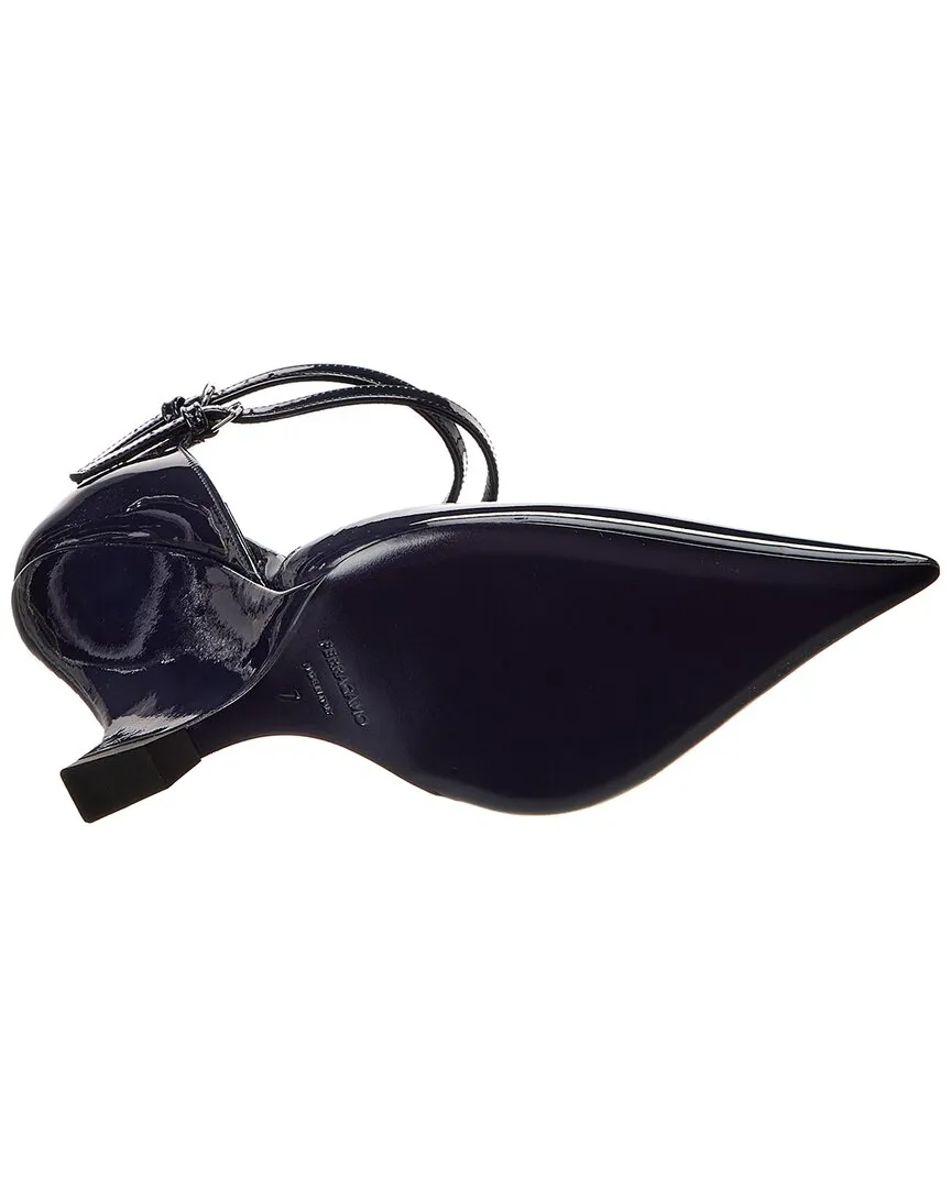 Ferragamo Vidya Patent Wedge Pump