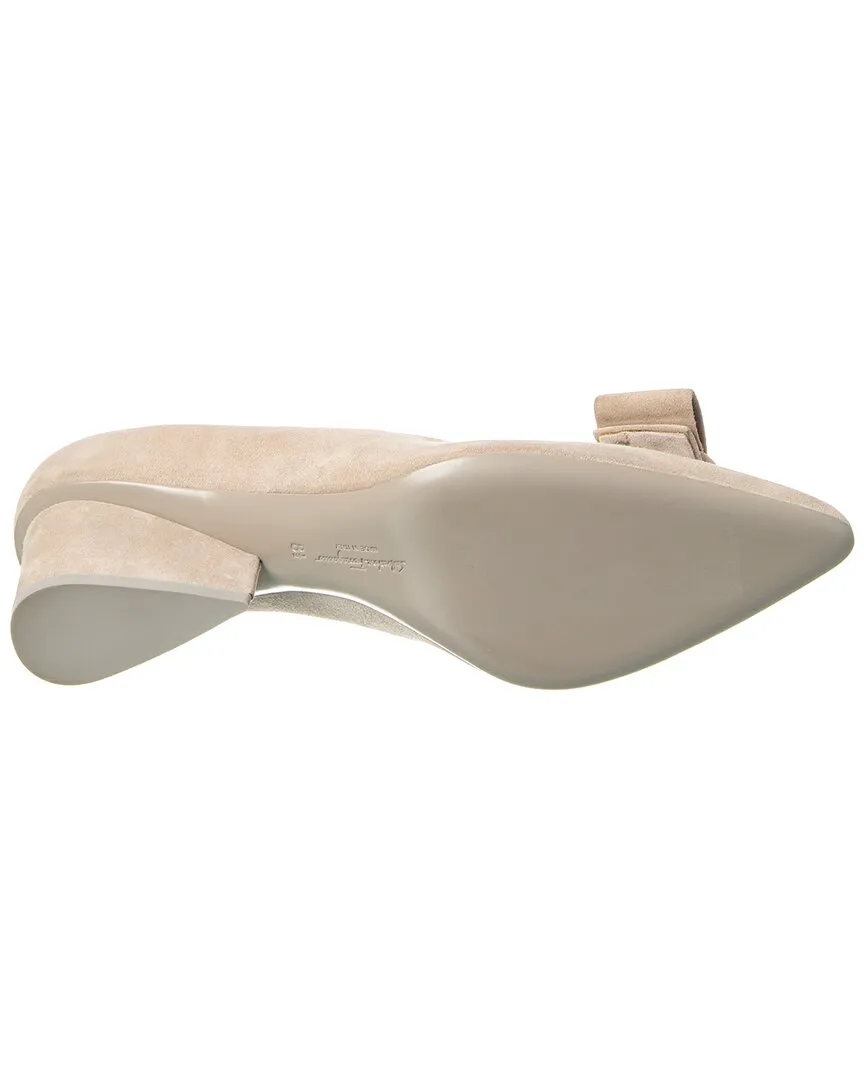 Ferragamo Viva Suede Pump