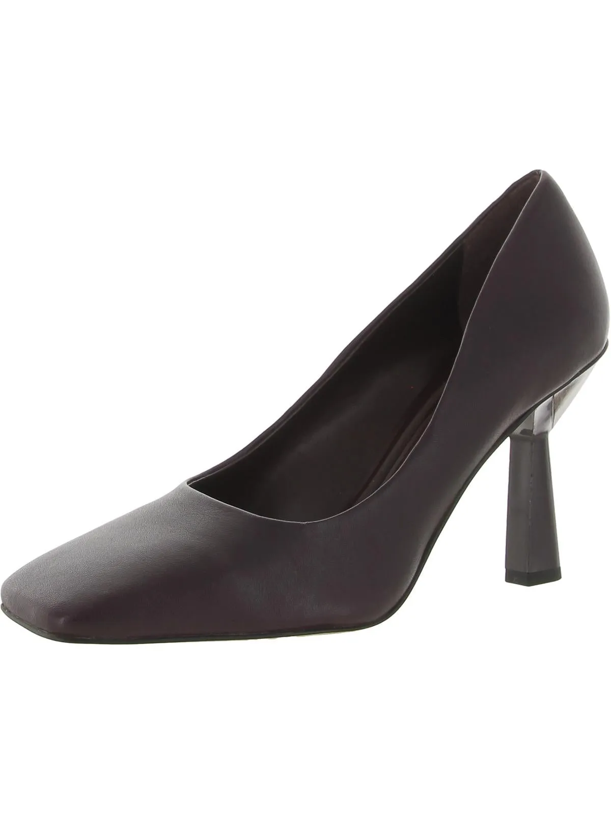 Finley Womens Leather Square Toe Pumps