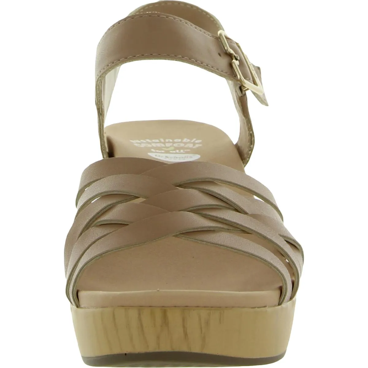 First Of All Womens Faux Leather Ankle Strap Heels