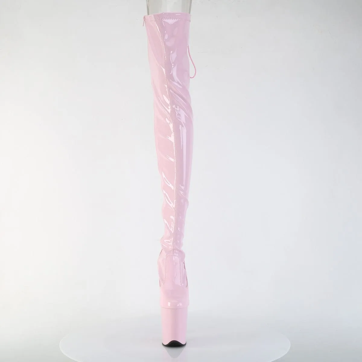FLAMINGO-3850 Baby Pink Stretch Patent/Baby Pink