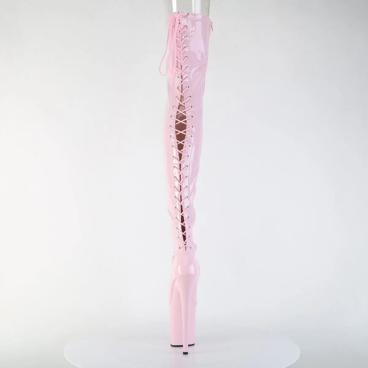FLAMINGO-3850 Baby Pink Stretch Patent/Baby Pink