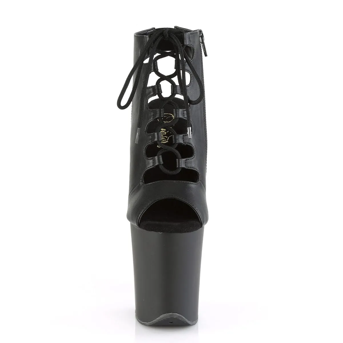 FLAMINGO-800-20 Black Faux Leather/Black Matte