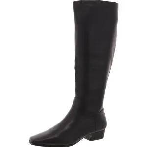 Florence  Womens Solid Faux Leather Knee-High Boots