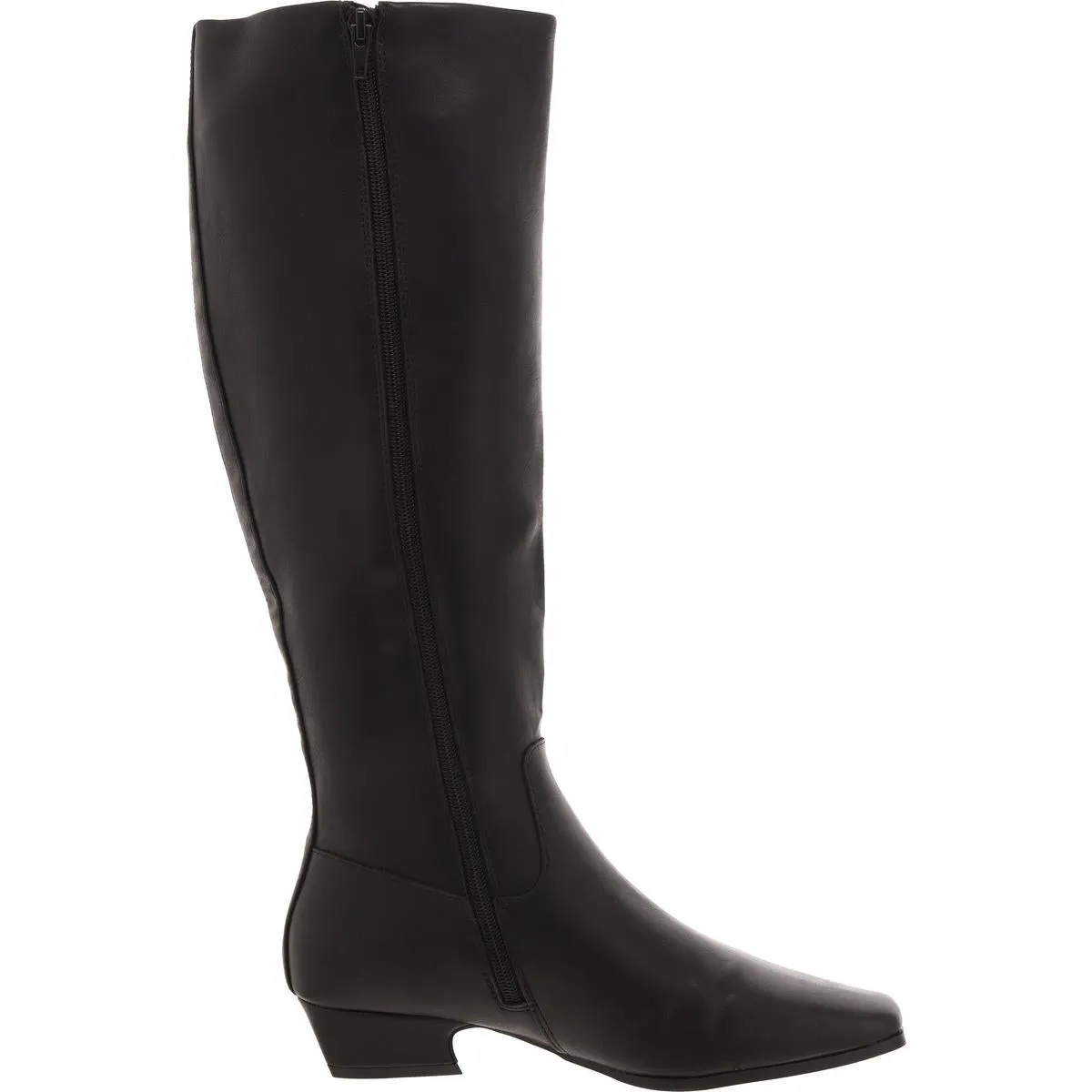 Florence  Womens Solid Faux Leather Knee-High Boots