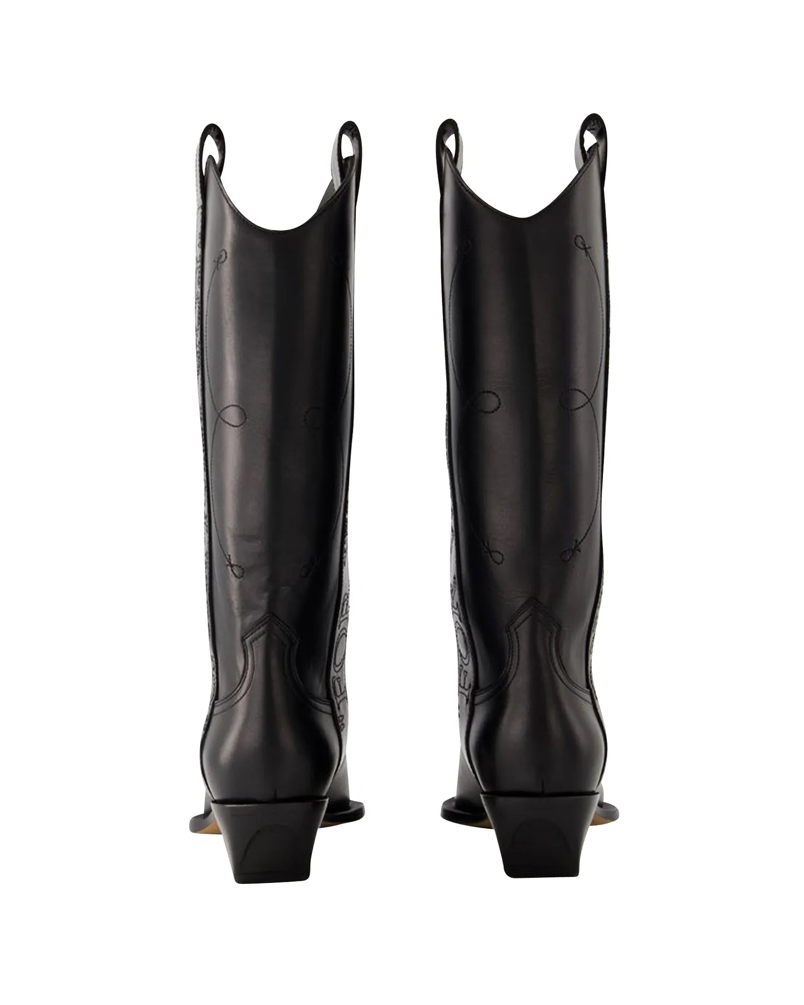 For Walking Boots - Off White - Leather - Black
