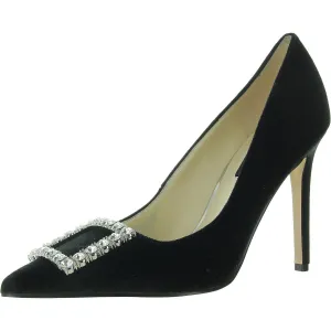 Franny 2 Womens Embellished Velvet Pumps