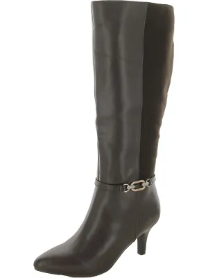 Freylyn Womens Faux Leather Dressy Knee-High Boots