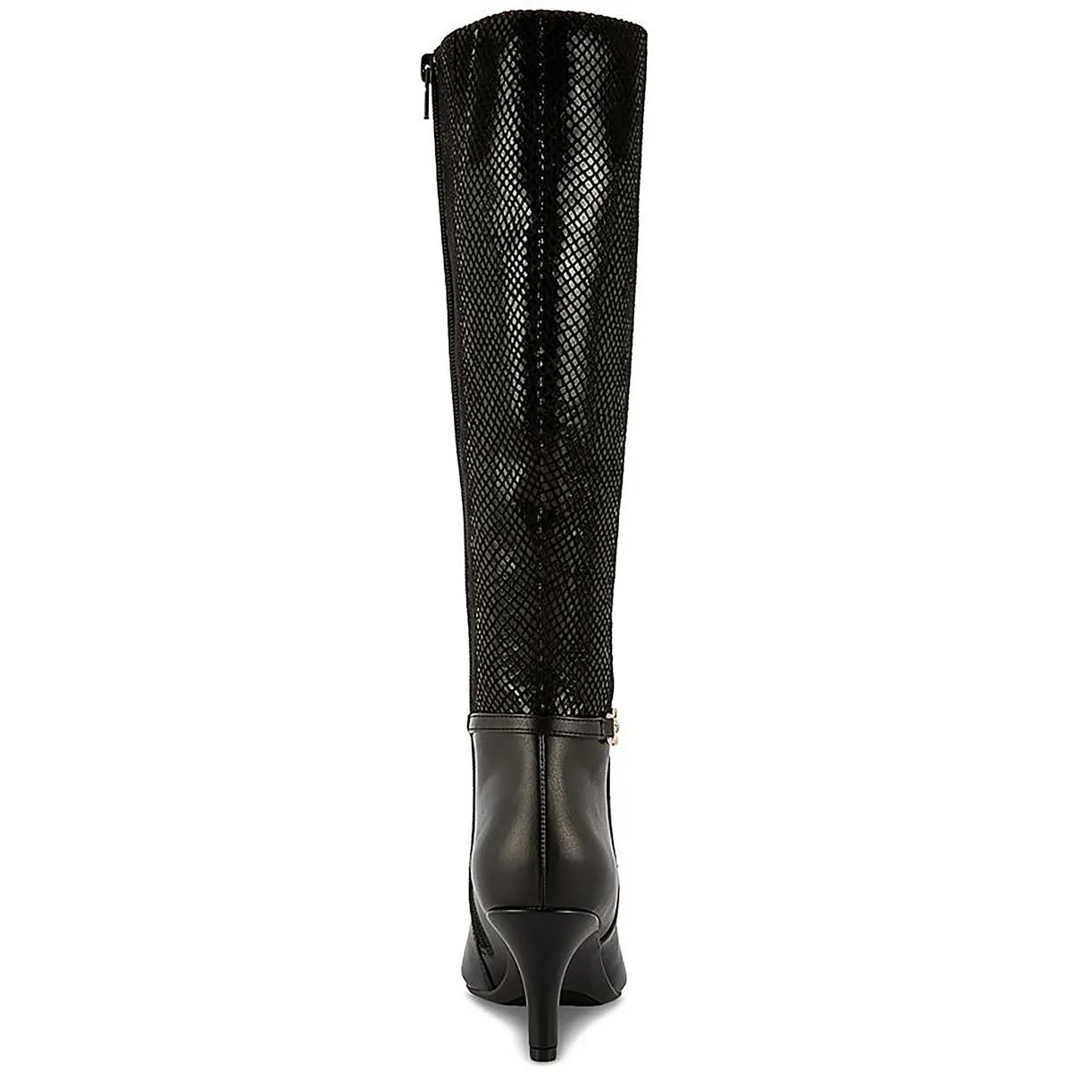 Freylyn Womens Faux Leather Snake Print Knee-High Boots