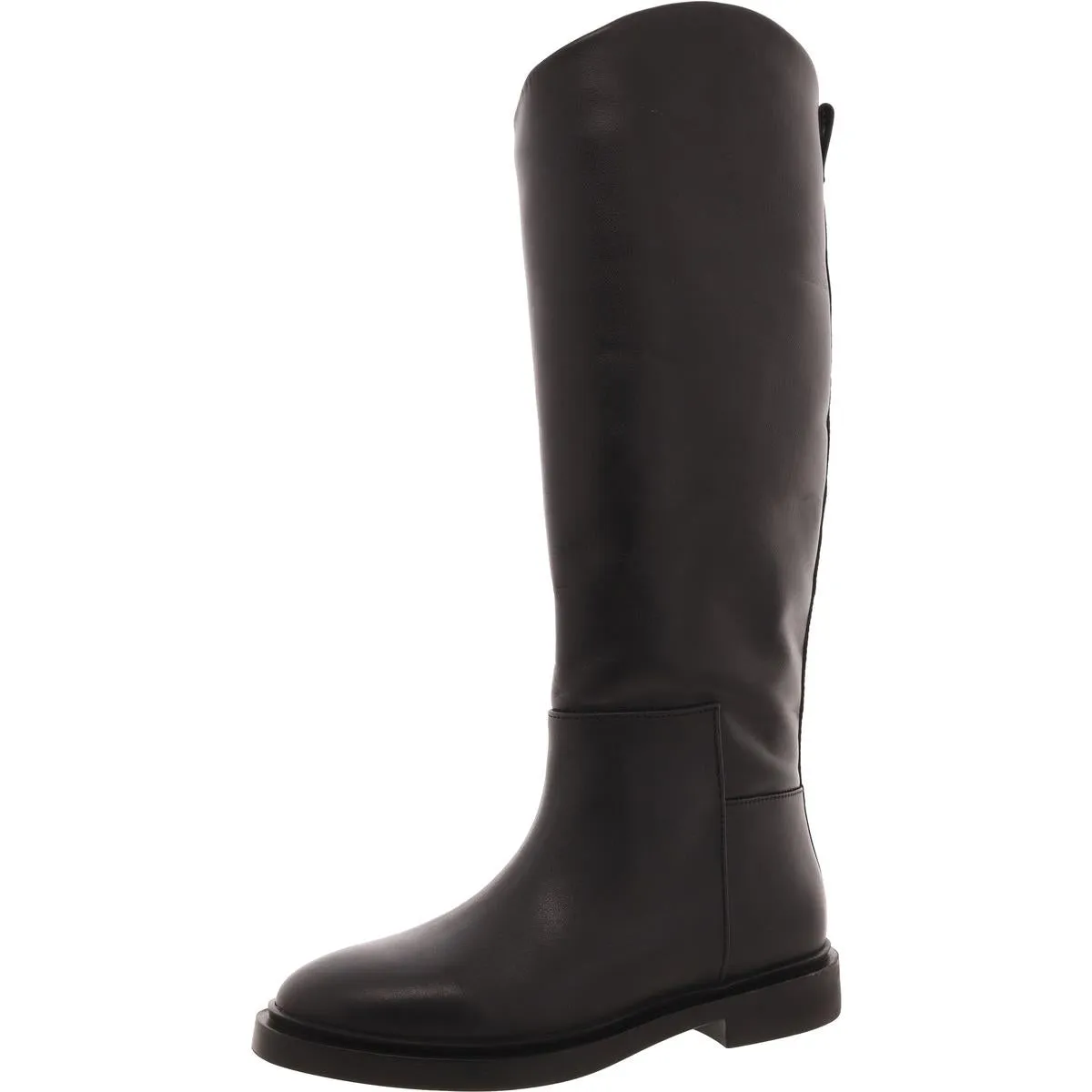 GAIGE Womens Laceless Leather Knee-High Boots