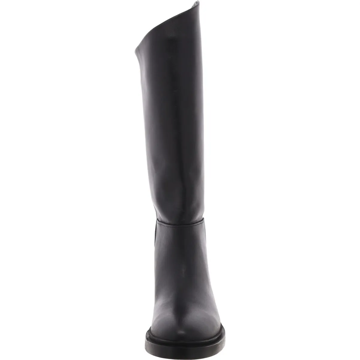 GAIGE Womens Laceless Leather Knee-High Boots