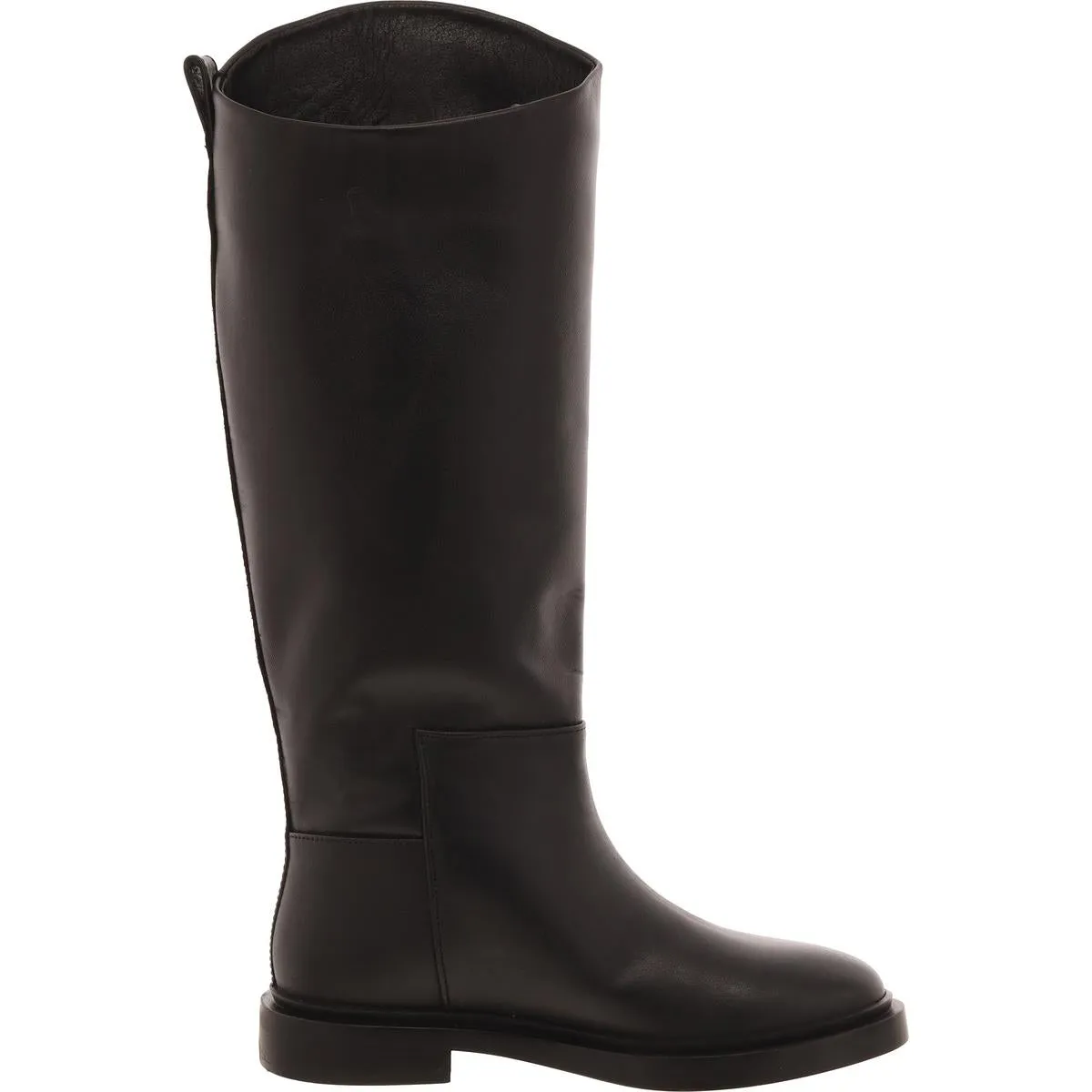 GAIGE Womens Laceless Leather Knee-High Boots