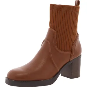 GALATIA Womens Solid Manmade Ankle Boots