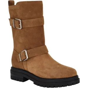 Galivan Womens Buckle Suede Knee-High Boots