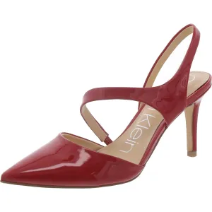 Geena 2 Womens Patent Pumps Dress Heels