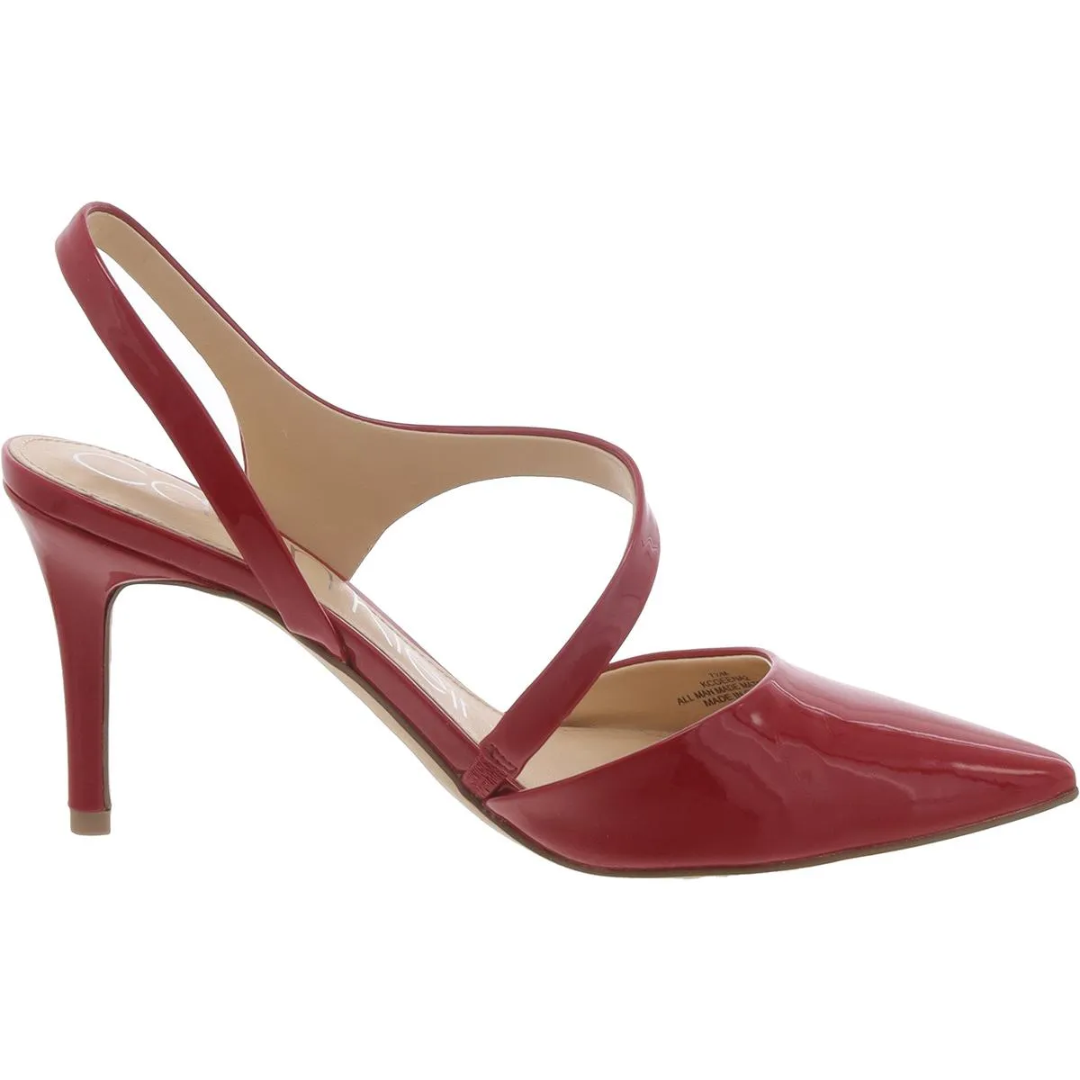 Geena 2 Womens Patent Pumps Dress Heels