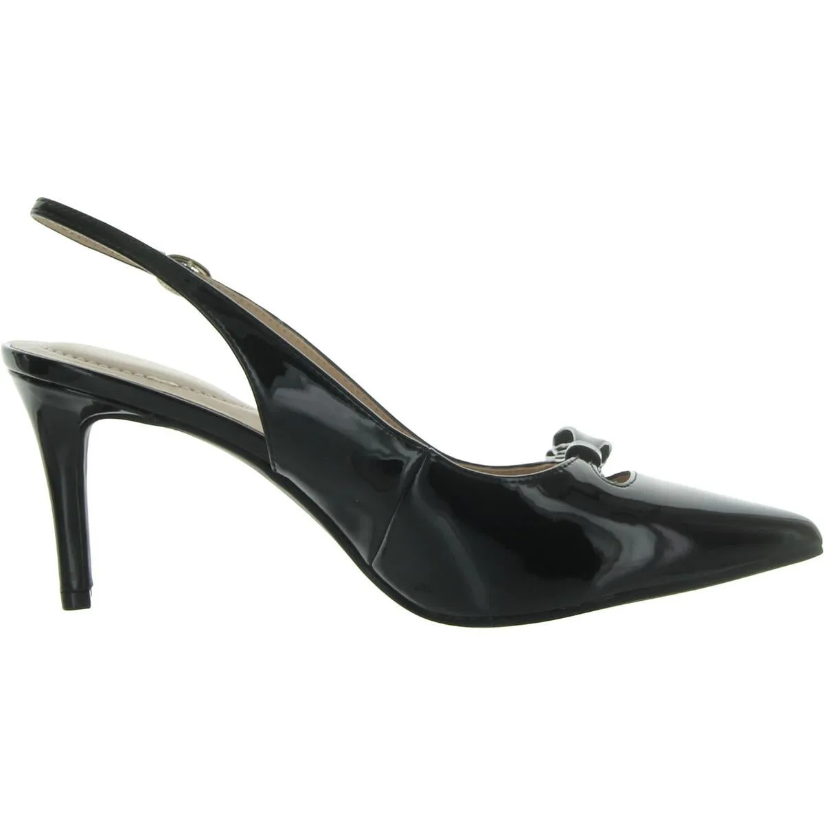 Gelli 3 Womens Patent Bow Pumps