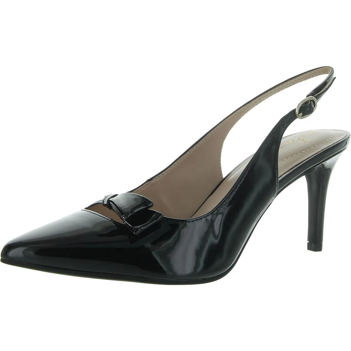 Gelli 3 Womens Patent Bow Pumps