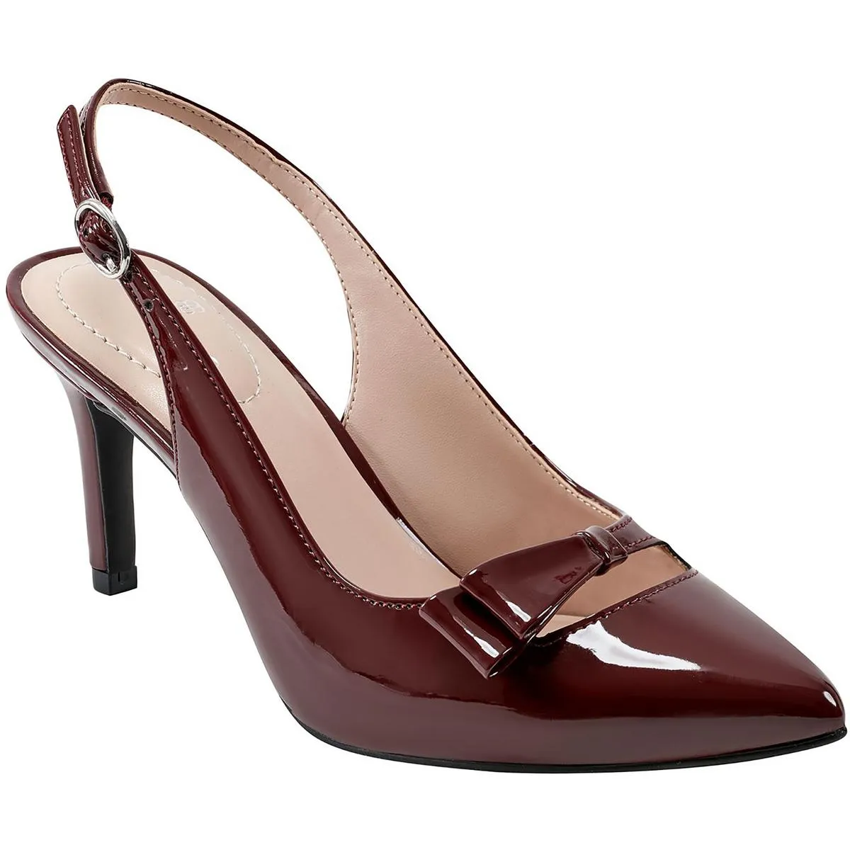 Gelli 3 Womens Patent Bow Pumps