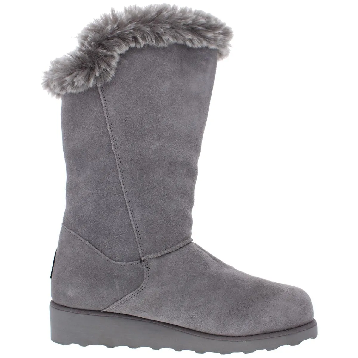 Geneviieve Womens Suede Wool Lined Winter Boots