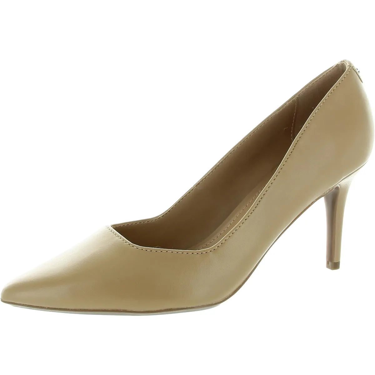 Genlee Womens Faux Leather Pointed Toe Pumps