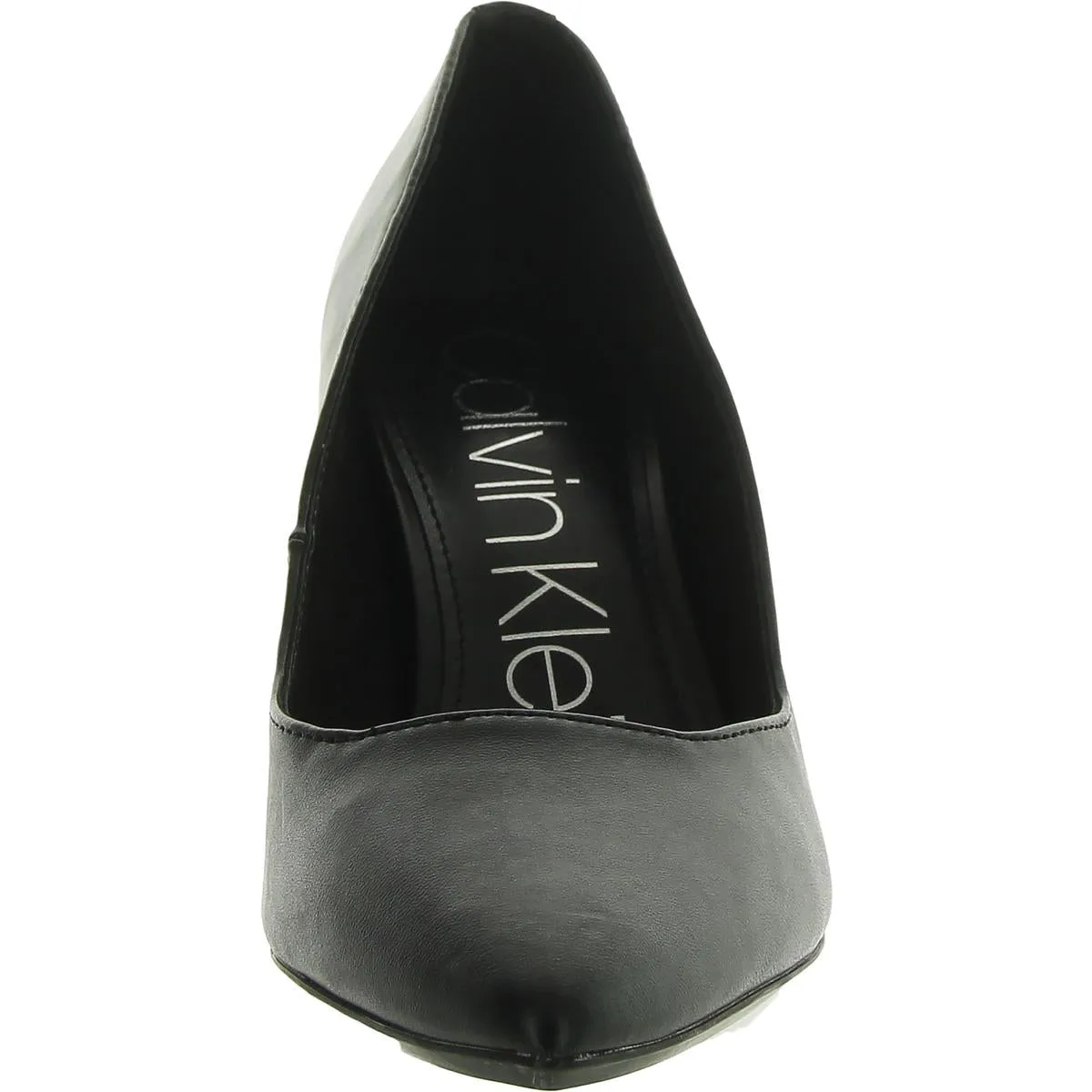 Genlee Womens Faux Leather Pointed Toe Pumps