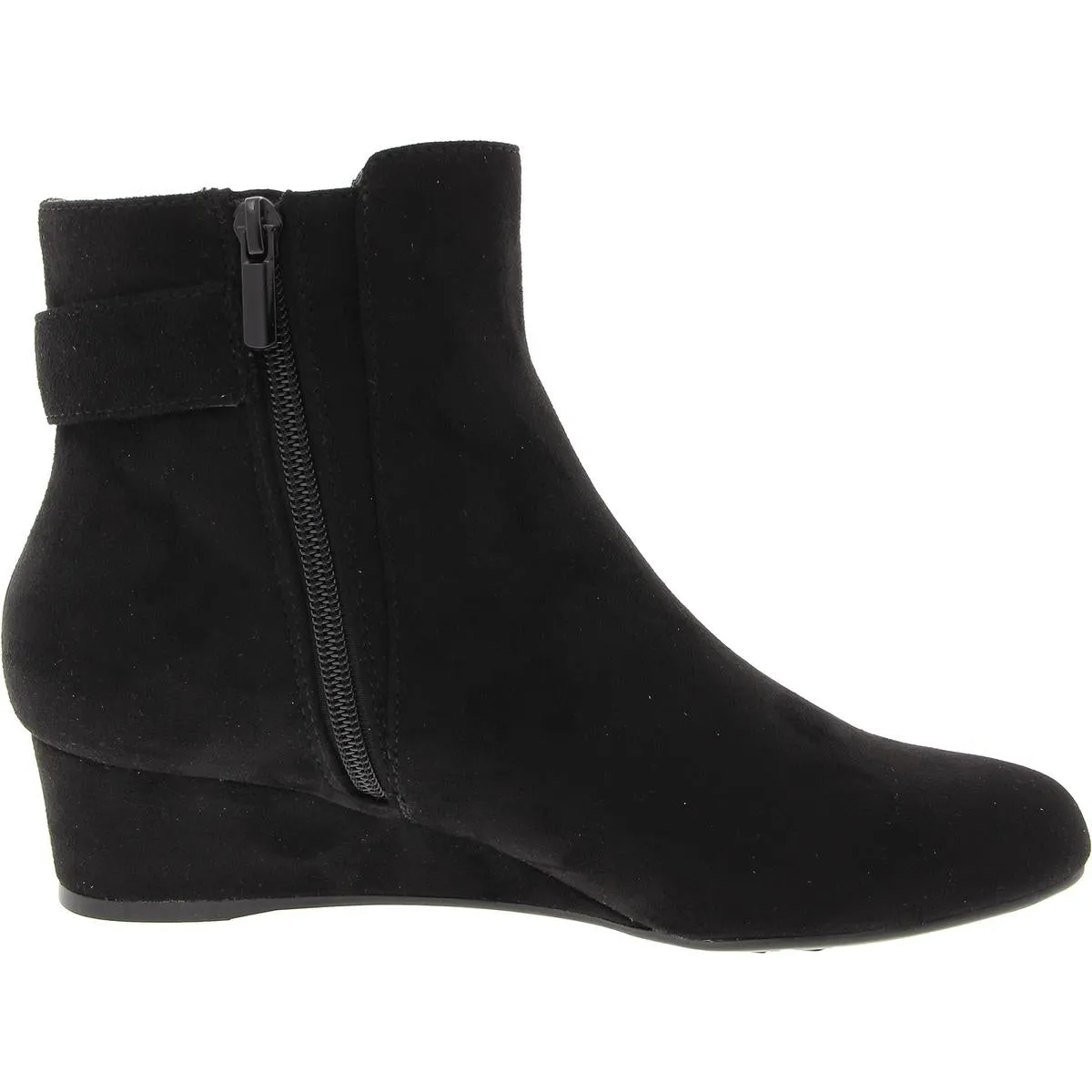 GENSON Womens Zipper Manmade Ankle Boots