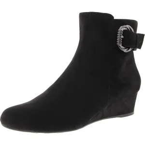 GENSON Womens Zipper Manmade Ankle Boots