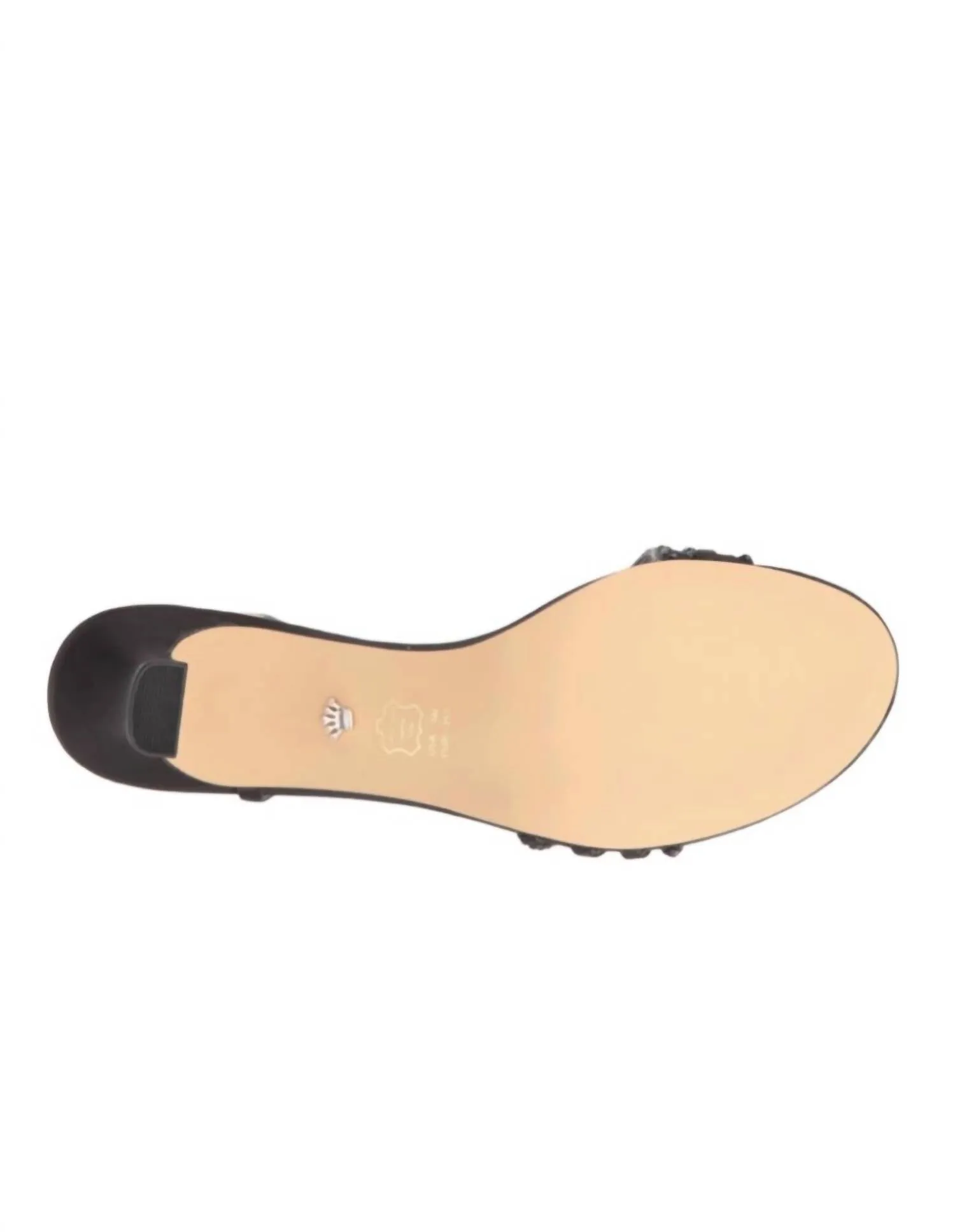 Gerri Mid Heel Sandals In Black