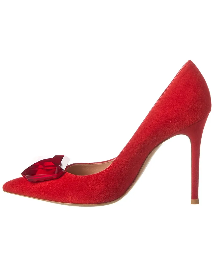 Gianvito Rossi Jaipur 105 Suede Pump