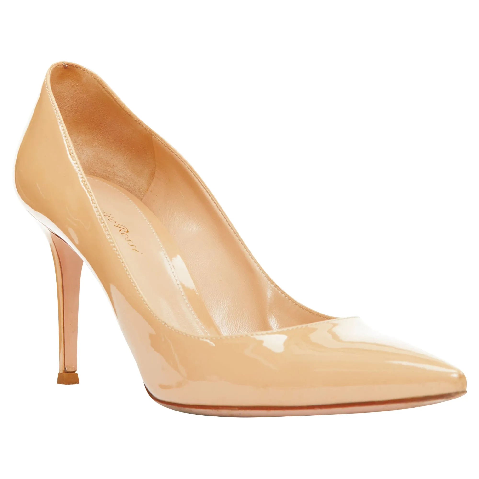 Gianvito Rossi Patent Leather Pigalle Pump Heel