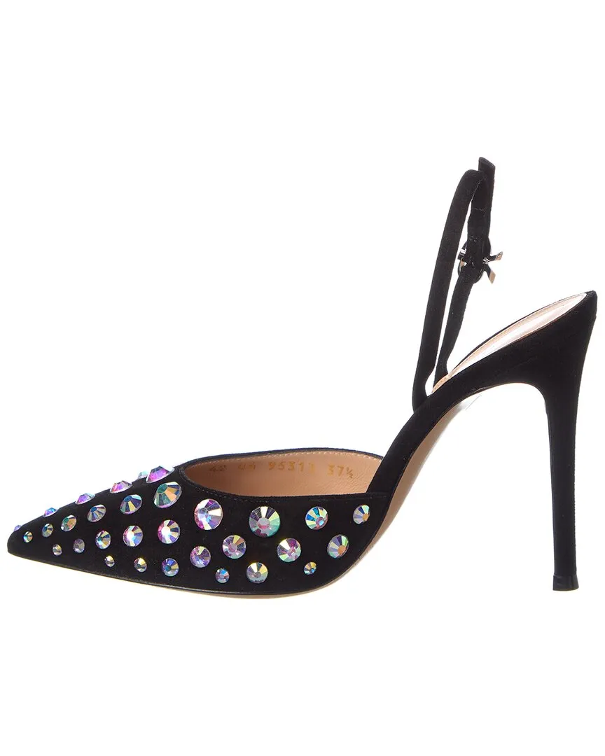 Gianvito Rossi Spectra Leather Slingback Pump