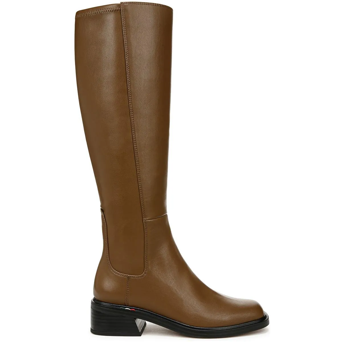 Giselle Womens Zipper Faux Leather Knee-High Boots