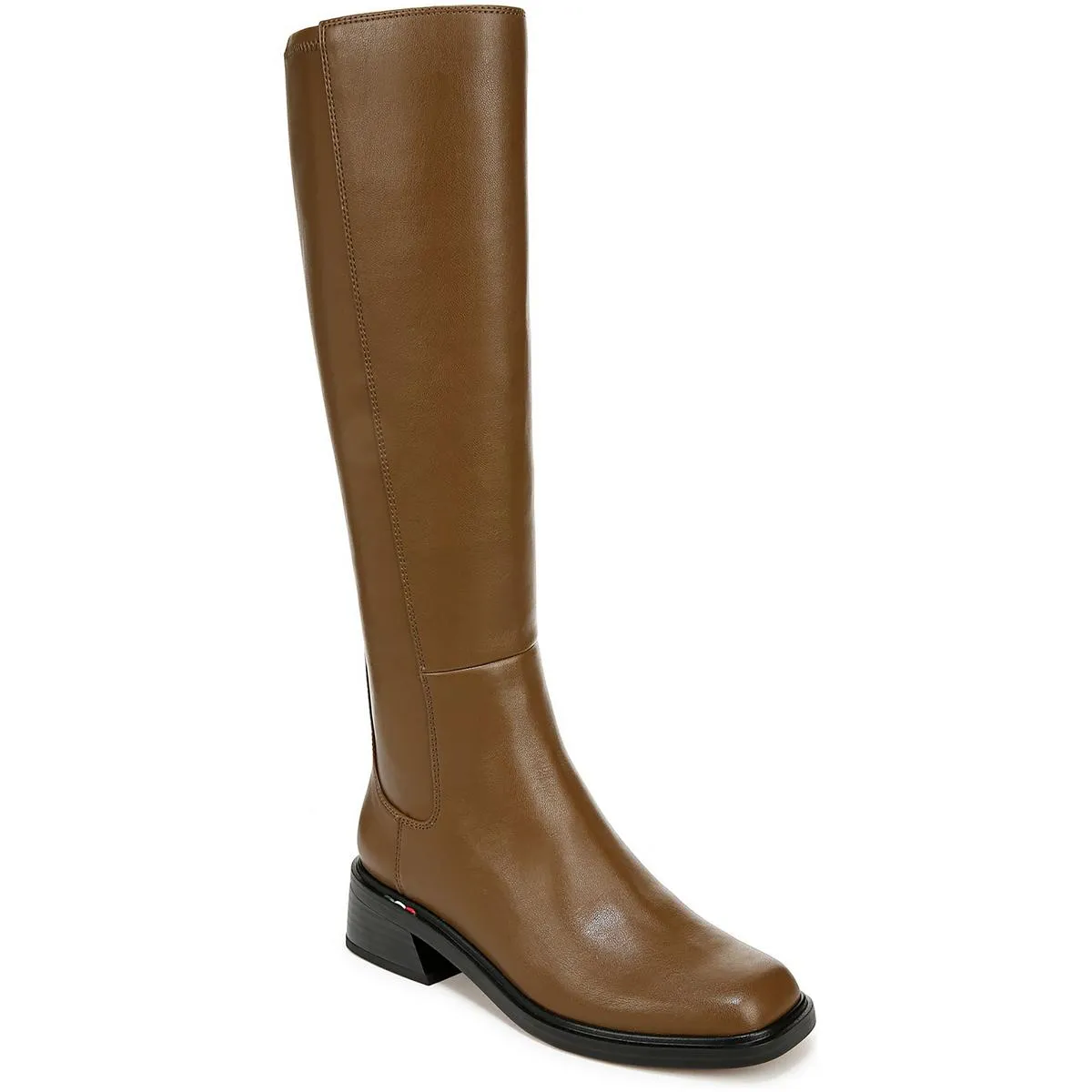 Giselle Womens Zipper Faux Leather Knee-High Boots