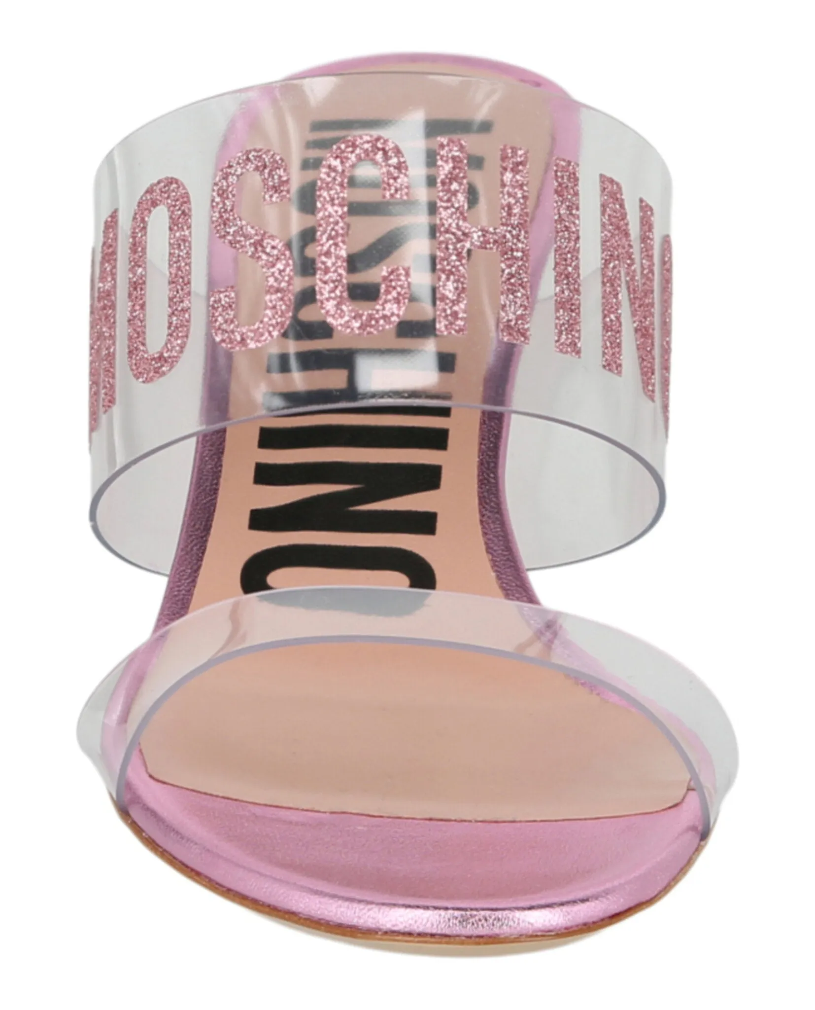 Glitter Logo Heel Sandals