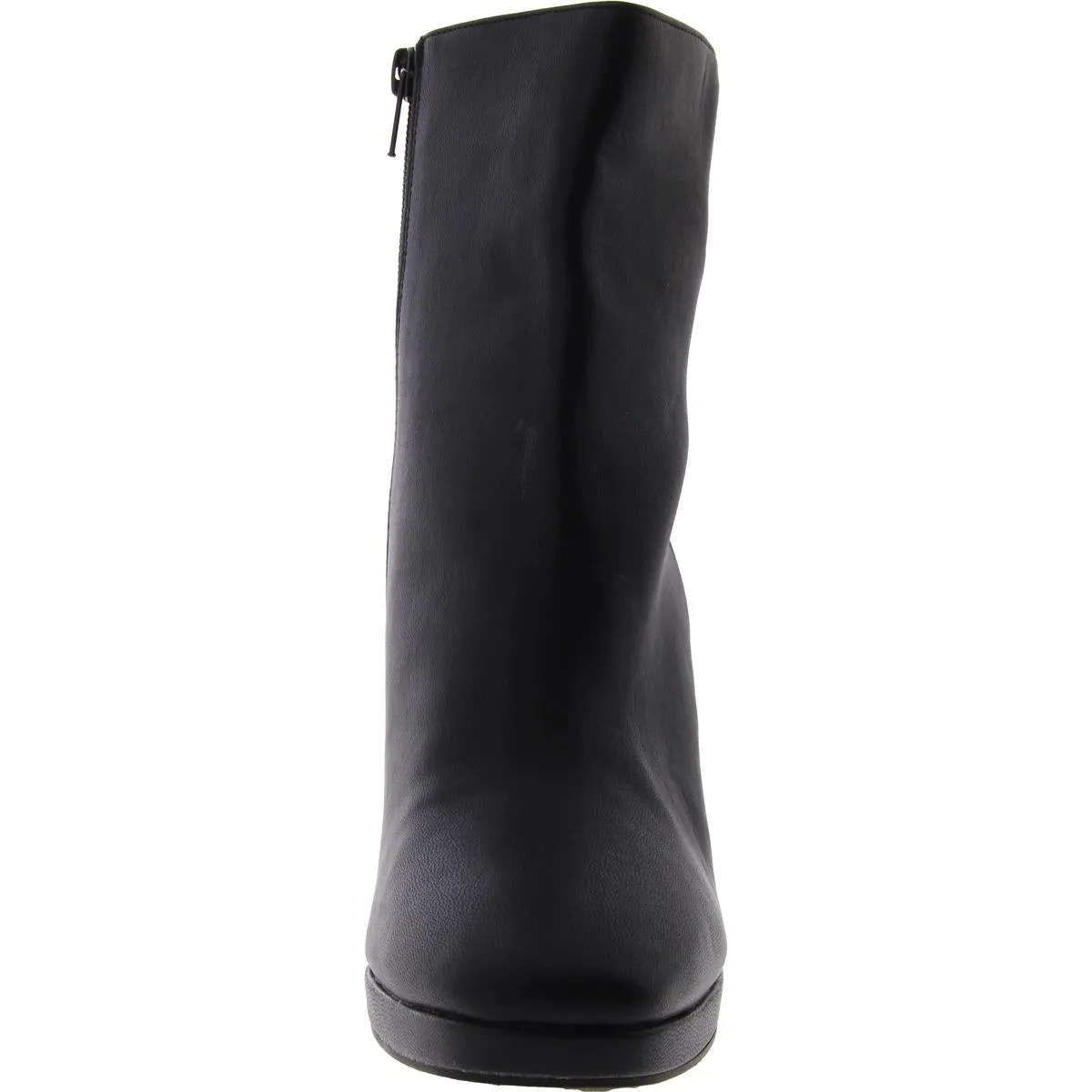 Gracen 18 Womens Faux Leather Block Heel Mid-Calf Boots