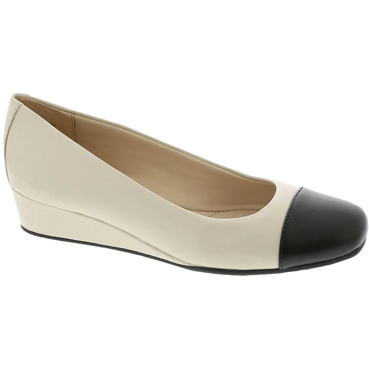 Gracey 8 Womens Leather Slip On Wedge Heels