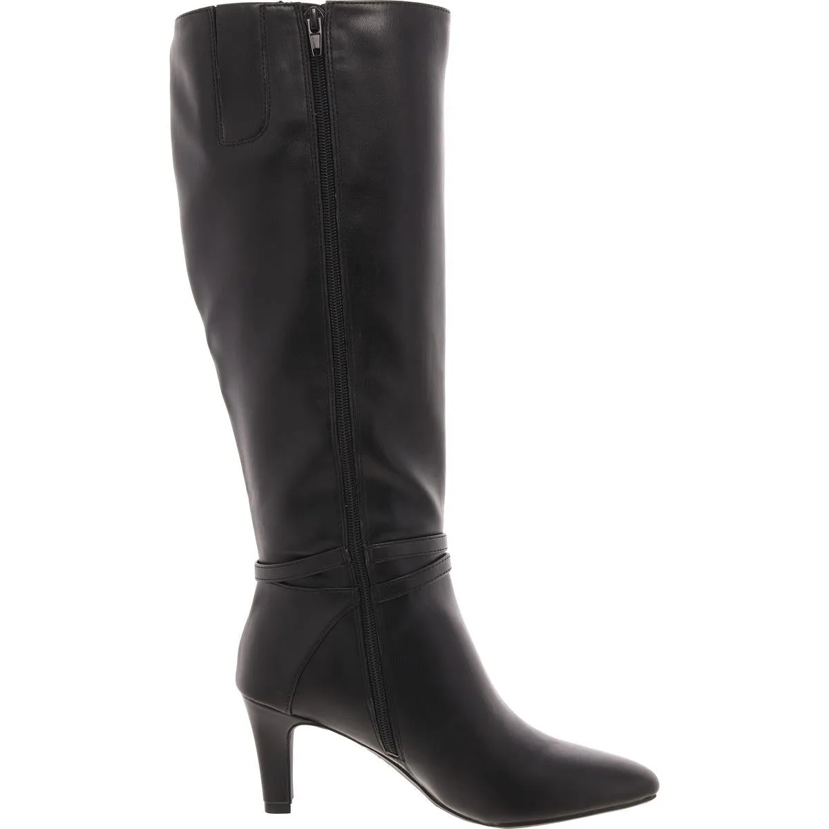 GUILD TALL Womens Zipper Manmade Knee-High Boots
