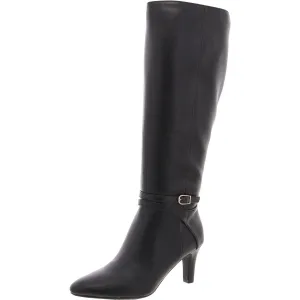 GUILD TALL Womens Zipper Manmade Knee-High Boots