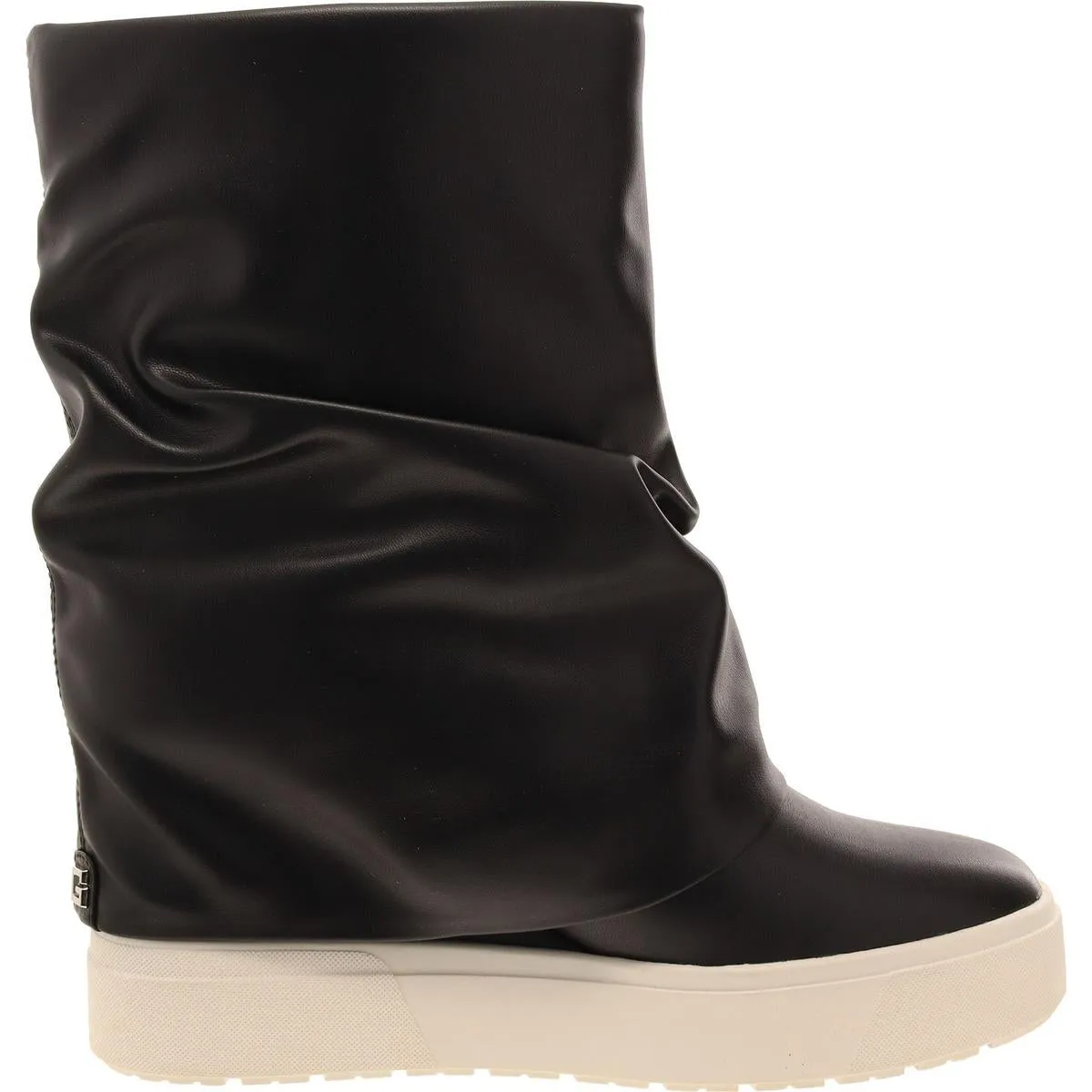 Guinna 2 Womens Faux Leather Wedge Booties