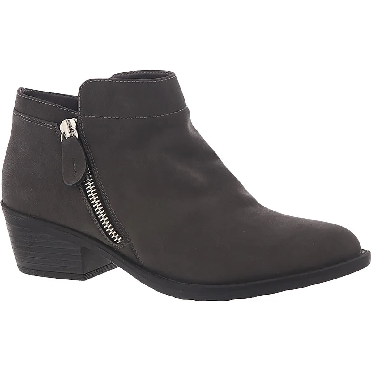 Gusto Womens Faux Leather Ankle Booties