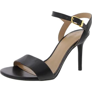 Gwennsn Womens Solid Leather Ankle Strap
