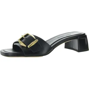 Hawke 40 Womens Buckle Leather Mules