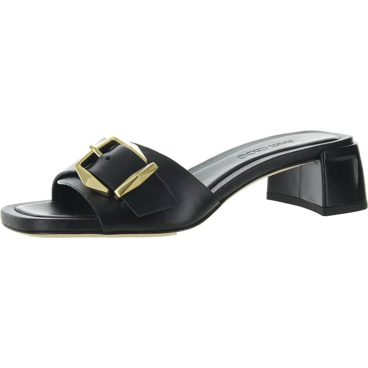 Hawke 40 Womens Buckle Leather Mules