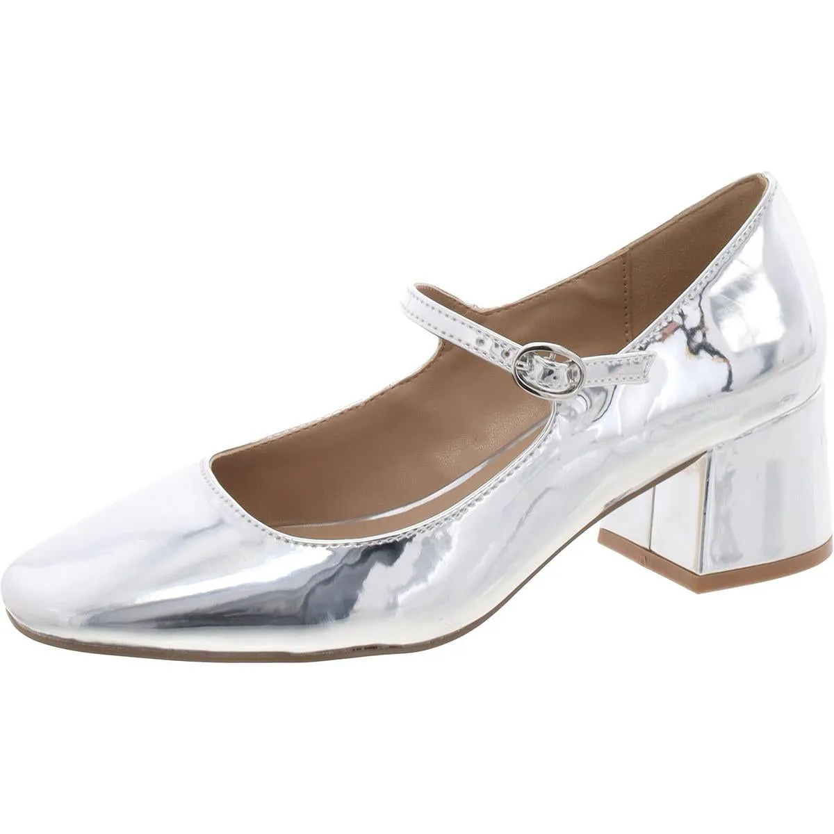 Hawke Womens Patent Slip On Mary Jane Heels