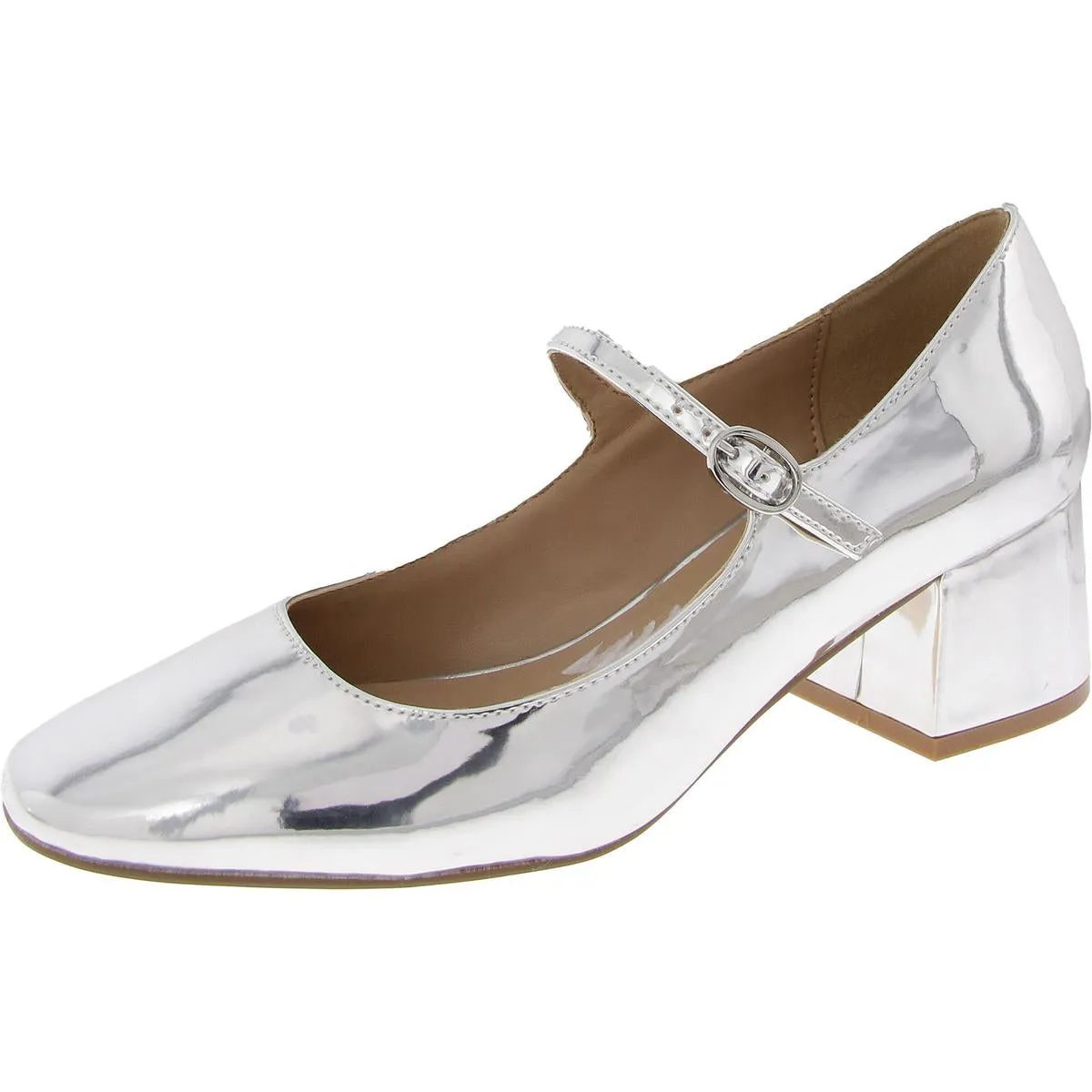 Hawke Womens Patent Slip On Mary Jane Heels