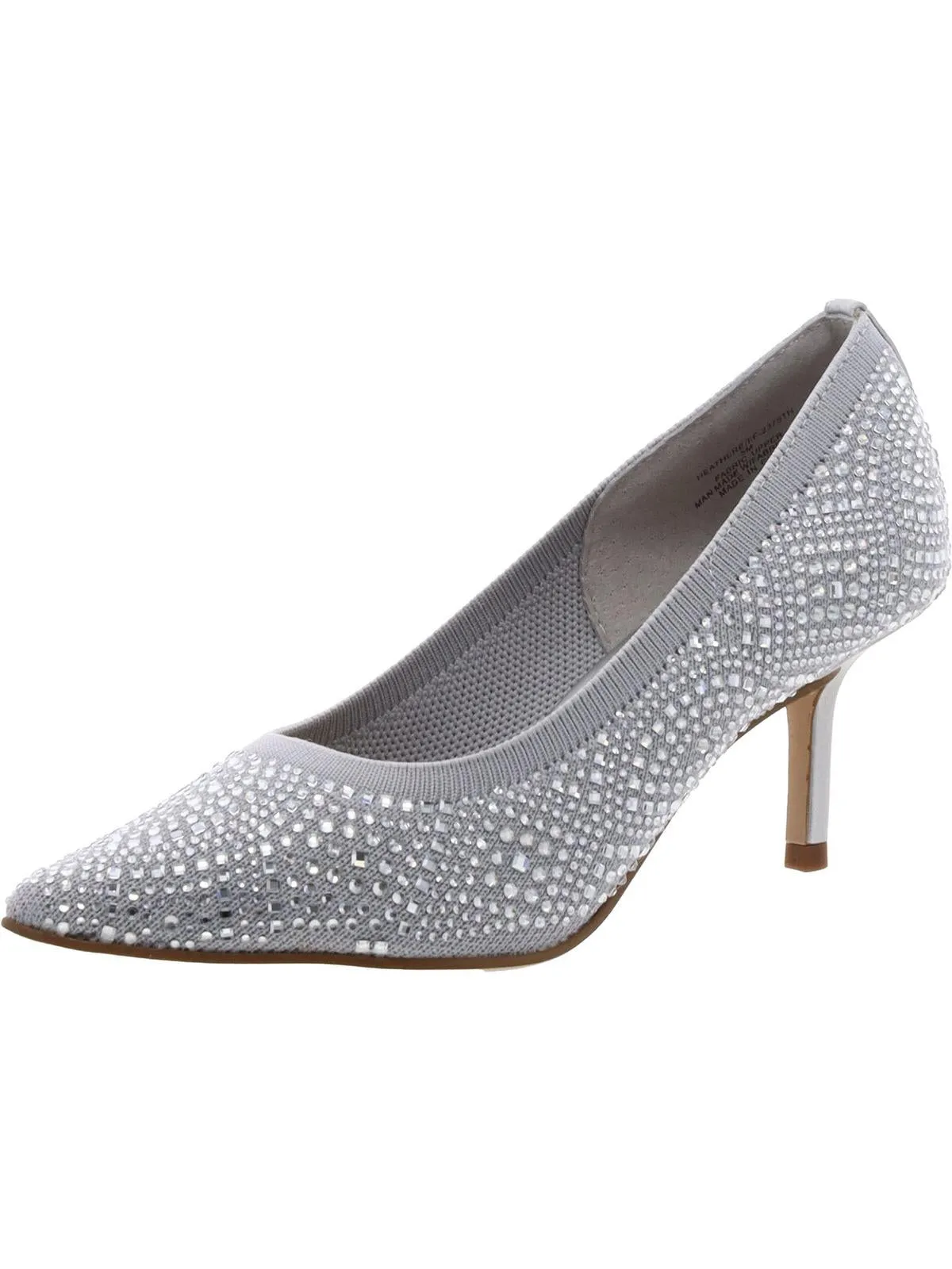 Heathere Womens Rhinestone Pointed Toe Pumps