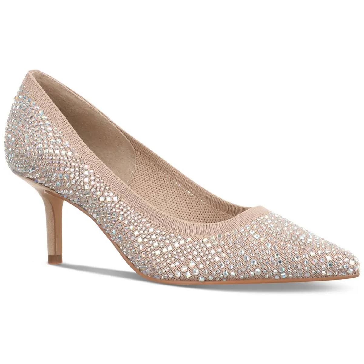 Heathere Womens Rhinestone Pointed Toe Pumps
