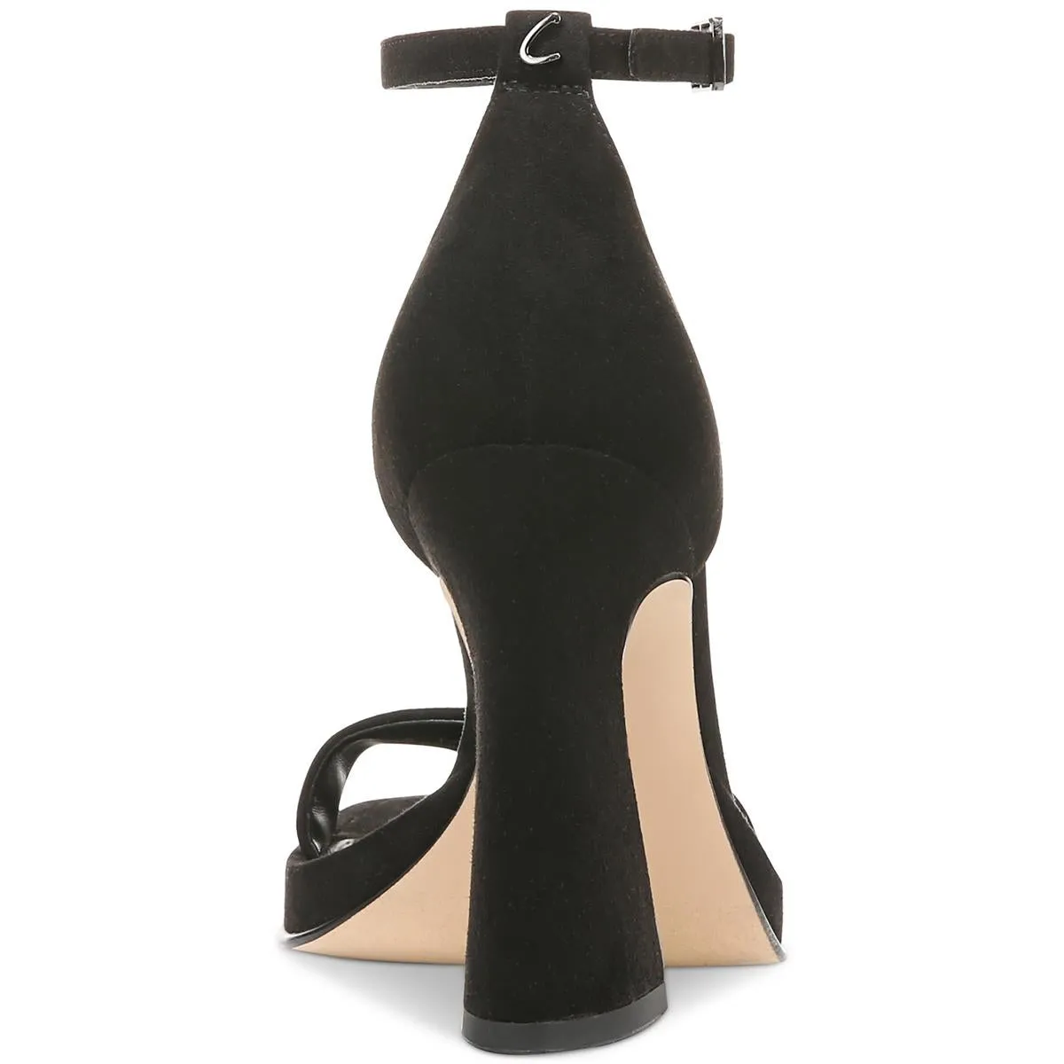 Holmes Womens Faux Leather Open Toe Block Heels